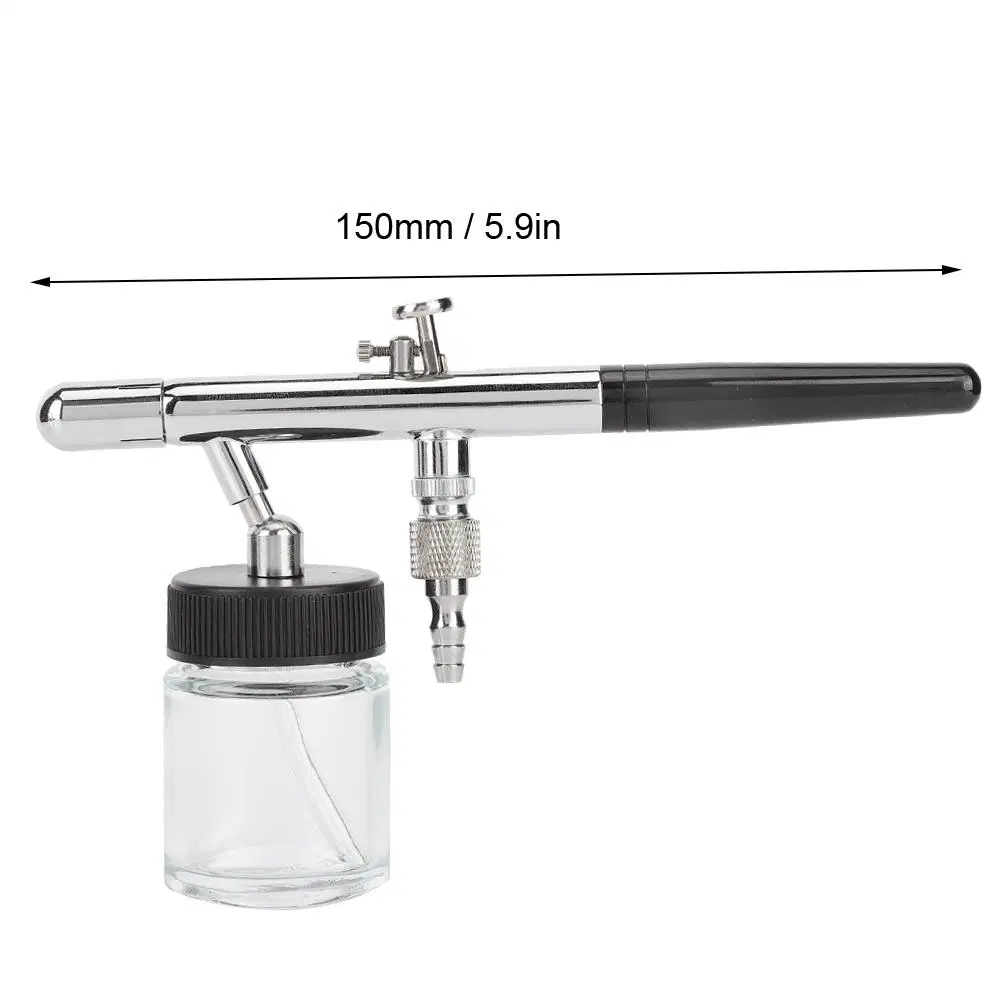 Siphon Feed Dual Action Airbrush 0.35mm Airbrush Kit Spray Gun Air Brush 128